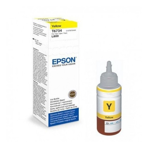 Bouteille d'encre Epson T6734 Jaune 70ml