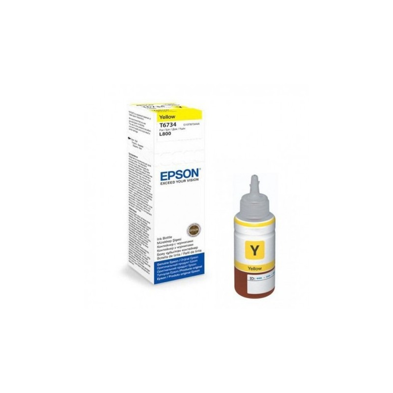 Bouteille d'encre Epson T6734 Jaune 70ml
