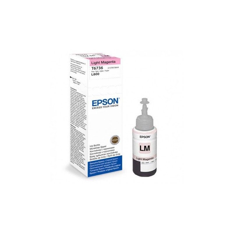 Bouteille d'encre Epson T6736 Light Magenta 70ml