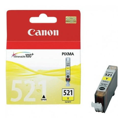 Cartouche d'encre Jaune Canon CLI-521J