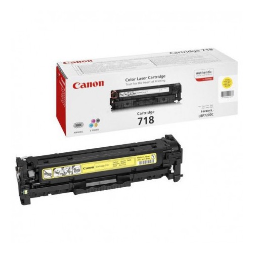 Toner Laser Canon 718 - Jaune