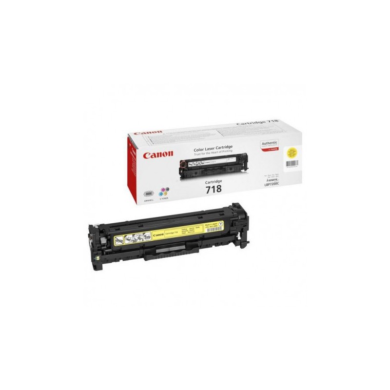 Toner Laser Canon 718 - Jaune