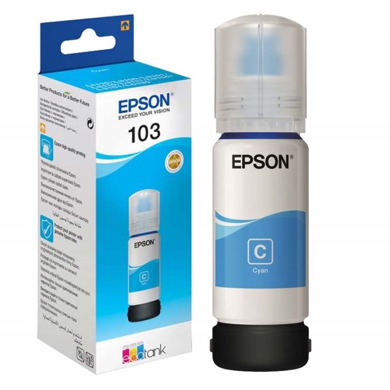 Bouteille d'encre Epson ECOTANK 103 Cyan