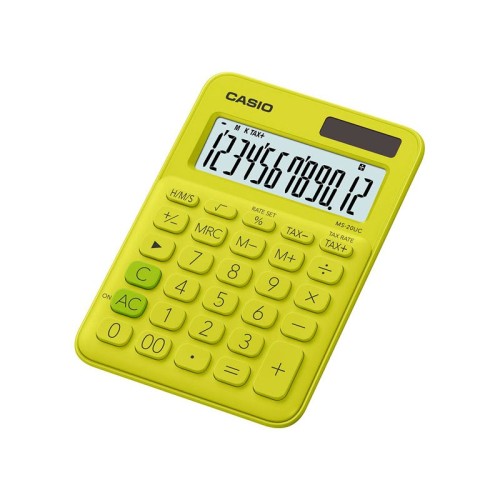 Calculatrice de bureau Casio - MS-20UC -  Jaune