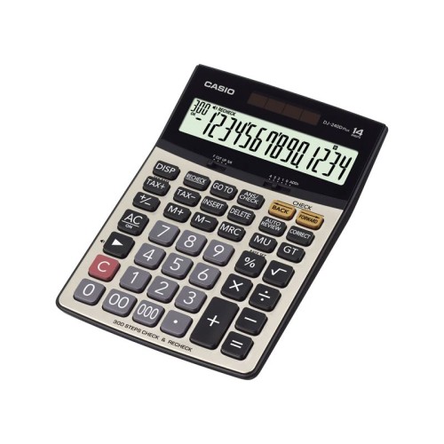 Calculatrice de bureau Casio 14chiffres  (DJ-240-D-PLUS)