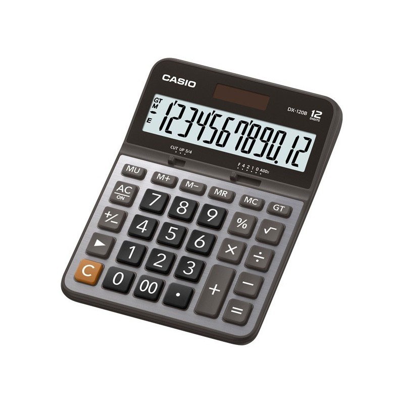 Calculatrice de bureau Casio 12 chiffres (DX-120B-W-DC)