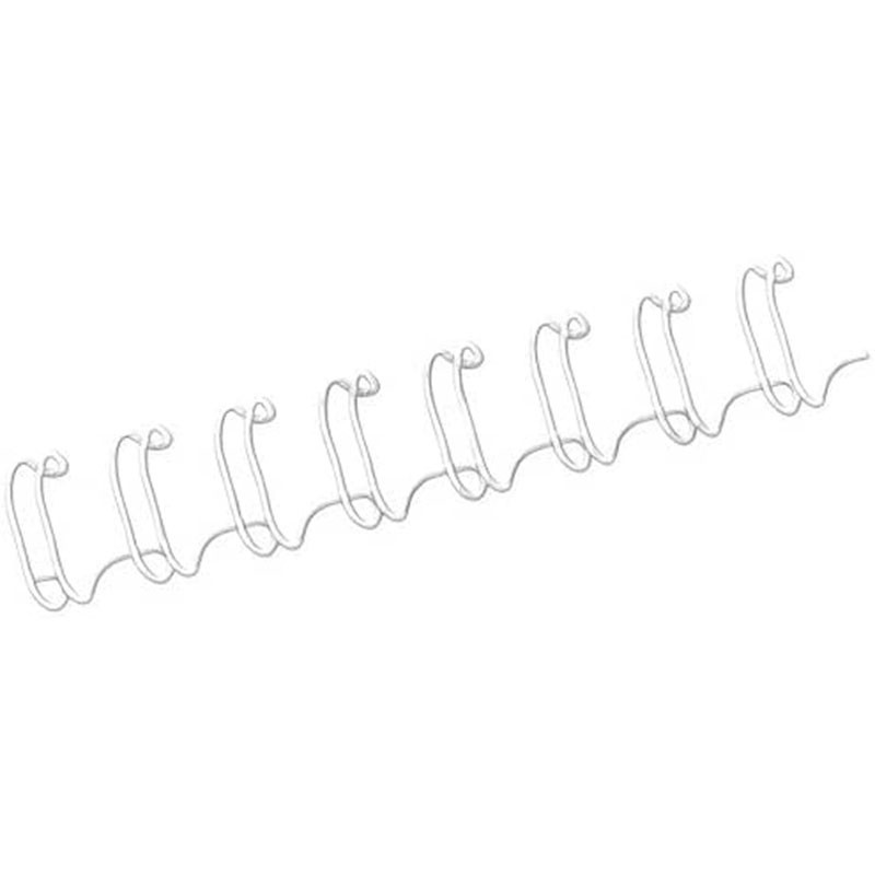 Spirale Métallique 34 boucles 1/2" wire (12mm) BlancB **53270*