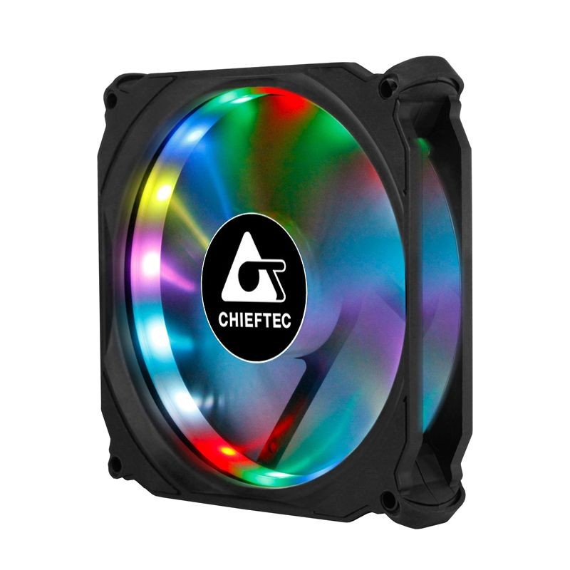 Ventilateur  CHIEFTEC Fan 12cm 3xrgb Tornado