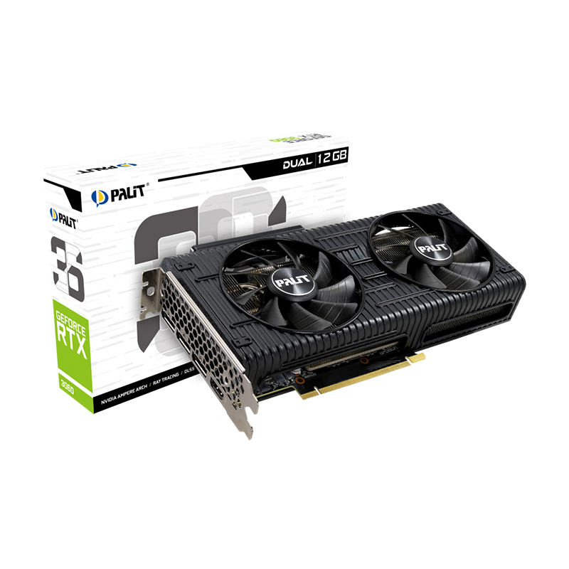 Carte Graphique PALIT VGA RTX3060 DUAL - 12GB GDDR6