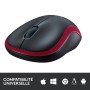 Souris Logitech Sans Fil M185 Rouge