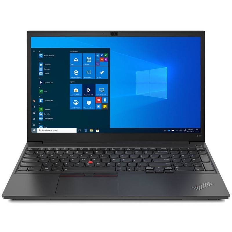 pc portable thinkpad e14 gen2- i5 11e gen 8go 512go ssd front view noir