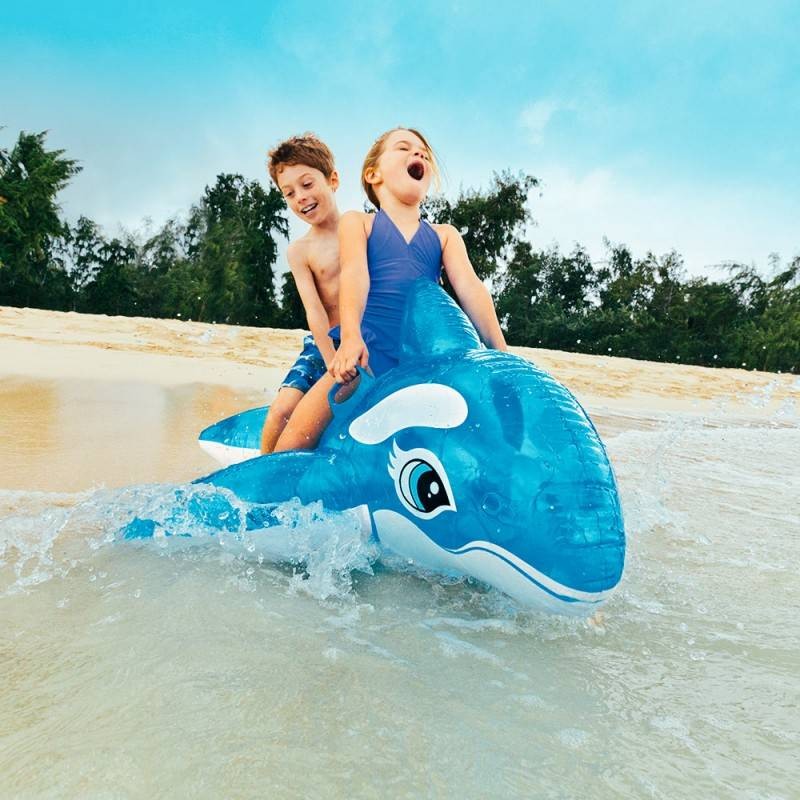 Bouée Baleine Gonflable Intex 58523 Bleue avec Poignées