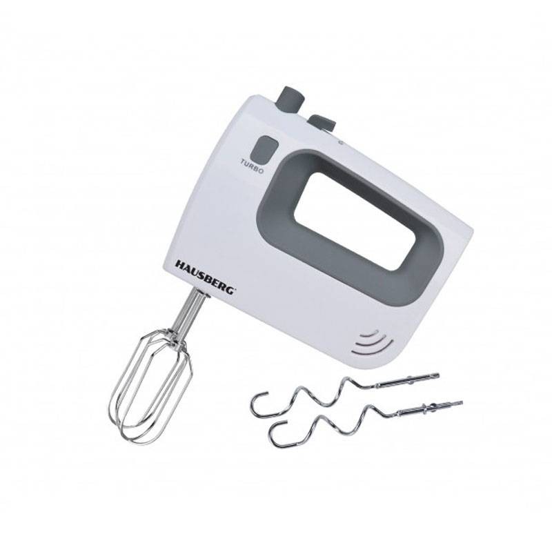 BATTEUR A MAIN 300W HAUSBERG BLANC-Gris (HB-4120GR)