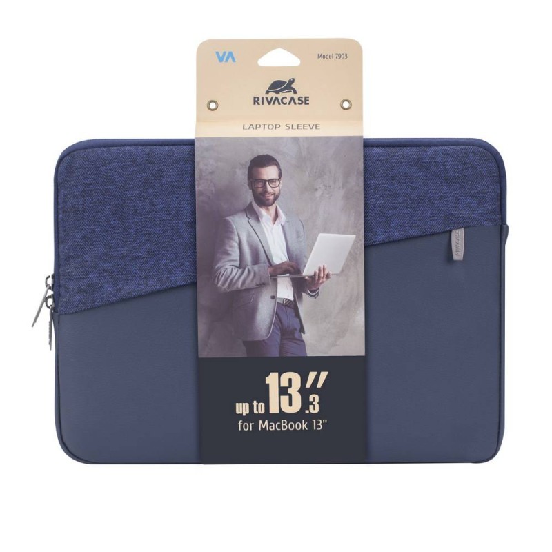 Pochette pour MacBook Pro 13.3" RIVACASE 7903 - Bleu