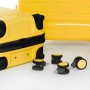 Set de trois valises avec roues démontables Titou - Jaune Set de trois valises avec roues démontables Titou - Jaune