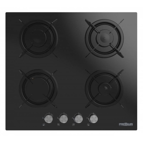 Plaque de cuisson encastrable PREMIUM 60 cm 4 Feux AP1640 BS02 - Noir