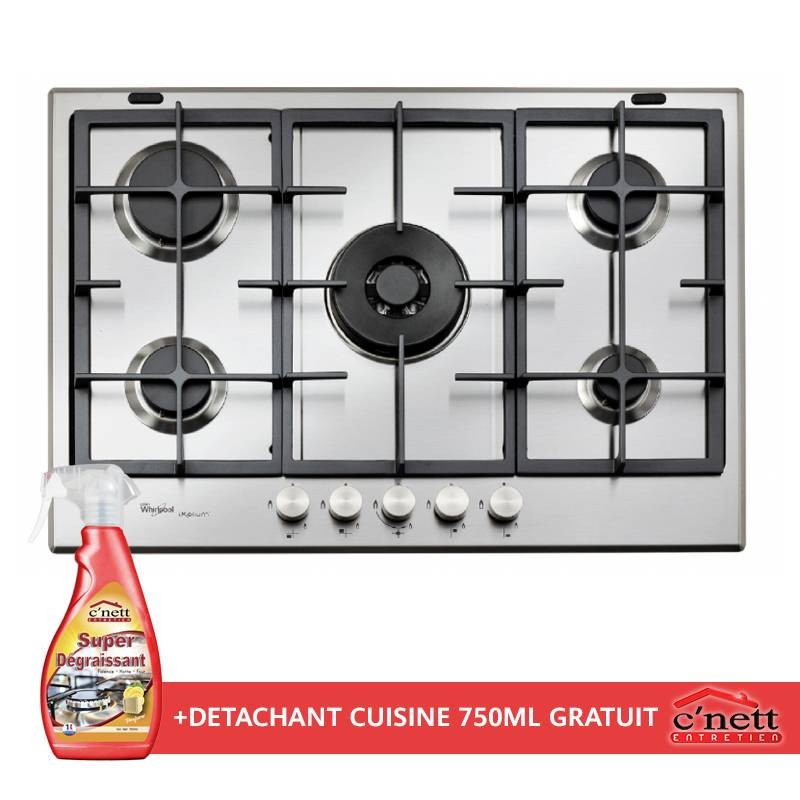 Plaque De Cuisson WHIRLPOOL GMA7522IX 5 Feux - Inox