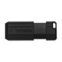 Flash Disque 16Go USB 2.0 Verbatim Pinstripe - Noir - 49063