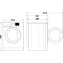 Lave-linge hublot posable Whirlpool 8 kg - FFWB 8248 WBS V NA Lave-linge hublot posable Whirlpool 8 kg - FFWB 8248 WBS V NA