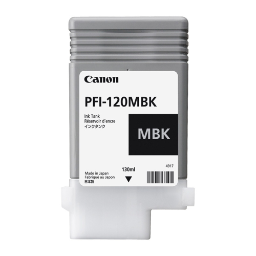 Cartouche encre Noire Mate PFI-120 MBK Canon 130 ml Cartouche encre Noire Mate PFI-120 MBK Canon 130 ml