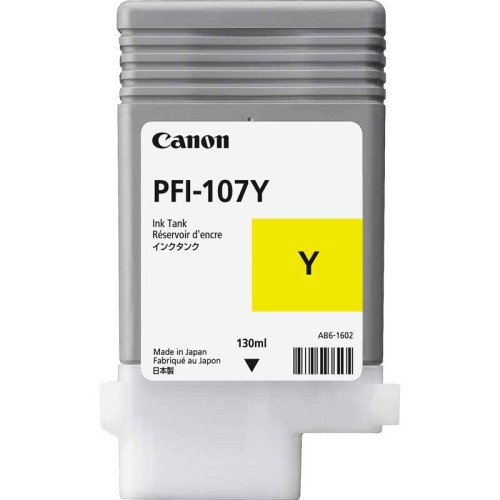 Cartouche encre Canon PFI-107 Jaune - 130 ml Cartouche encre Canon PFI-107 Jaune - 130 ml