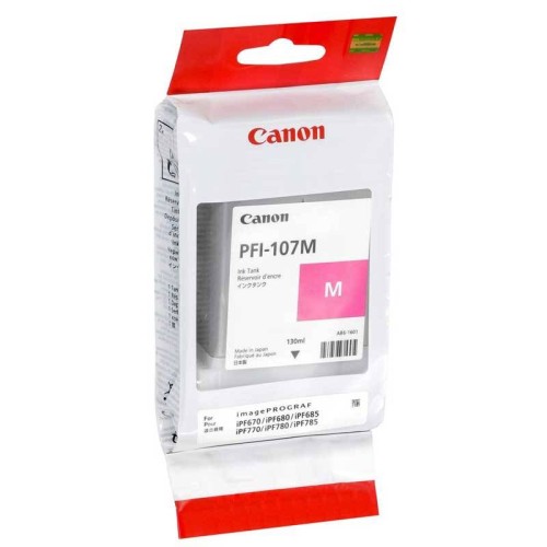 Cartouche encre Canon PFI-107 Magenta - 130 ml Cartouche encre Canon PFI-107 Magenta - 130 ml