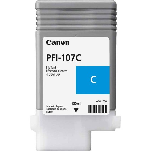 Cartouche encre Canon PFI-107 Cyan- 130 ml Cartouche encre Canon PFI-107 Cyan- 130 ml