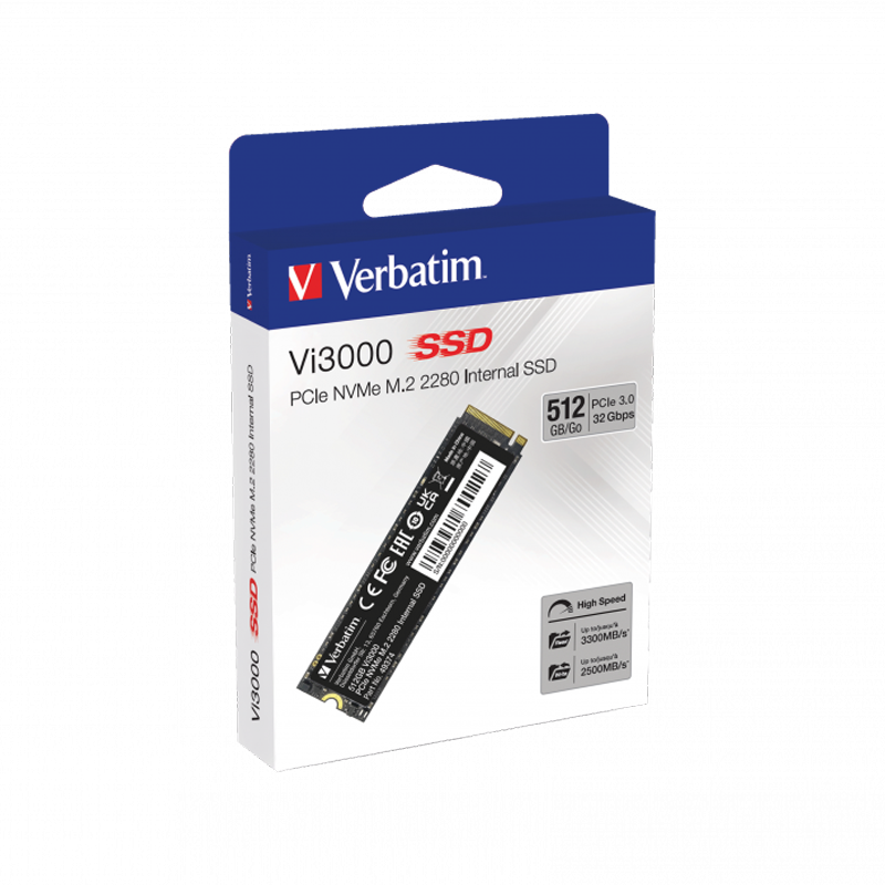 Disque Dur Interne Verbatim 512Go SSD NVMe Vi3000 ( 049374)