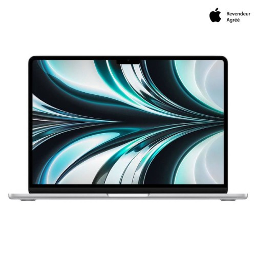 Apple MacBook Air 13.6" - M2 (2022) -  8Go/256 Go Argent (MLXY3FN/A) front view