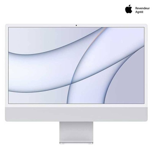 Apple iMac 24''  Retina 4.5K - Puce M1 - 8Go - 256Go SSD -Silver