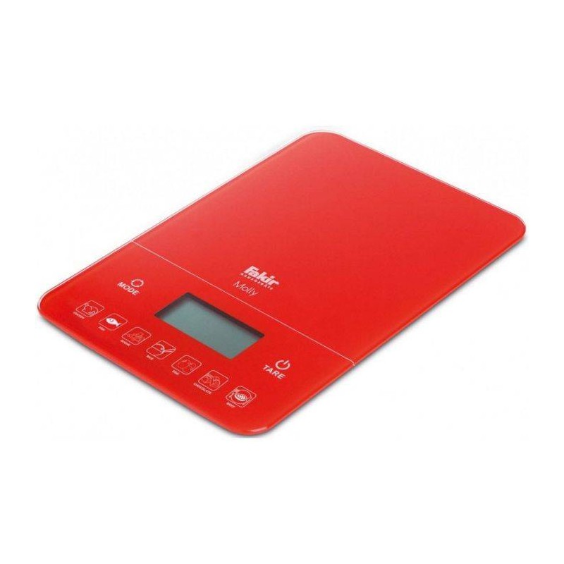 Balance de cuisine NUMERIQUE FAKIR Molly Rouge - 10kg -