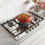 Plaque de cuisson Hoover 5 Feux (HHG75WK3X) - Inox Plaque de cuisson Hoover 5 Feux (HHG75WK3X) - Inox