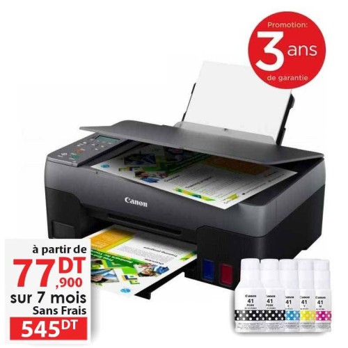 Multifonction Jet d'encre Canon Pixma G3420 Wi-Fi - Couleur