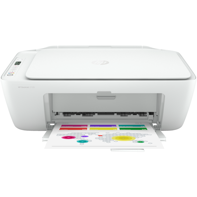 Imprimante Tout-en-un HP DeskJet 2720 Couleur Wi-Fi (3XV18B) blanche