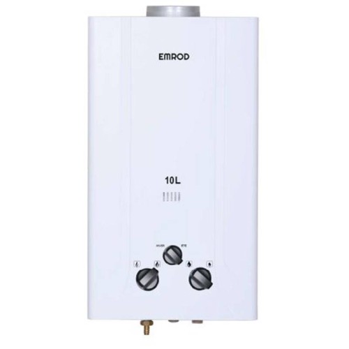 Chauffe Eau À Gaz Naturel Emrod 10L l Blanc