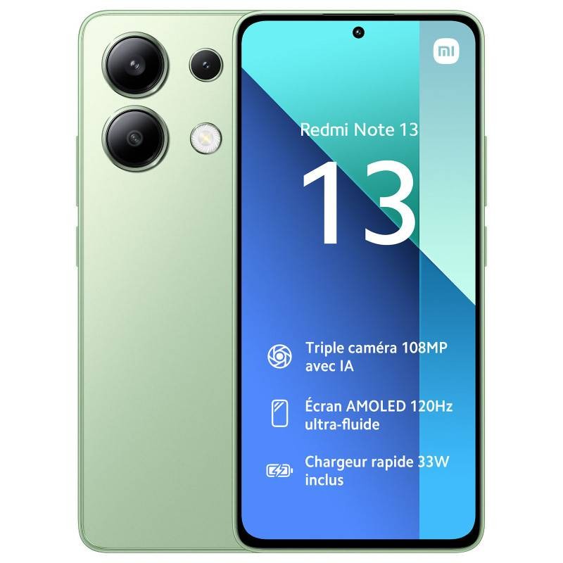 Smartphone Xiaomi Note 13 (8|256GO) - Vert