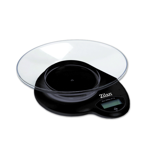 Balance de cuisine NUMERIQUE ZILAN 3 KG ZLN7697-Noir