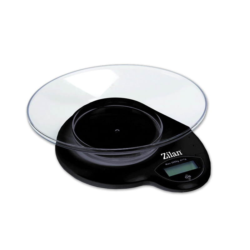 Balance de cuisine NUMERIQUE ZILAN 3 KG ZLN7697-Noir
