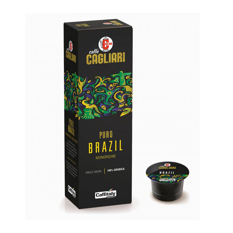 Paquet de 10 Capsules  CAFFITALY  MONORIGINE BRASIL