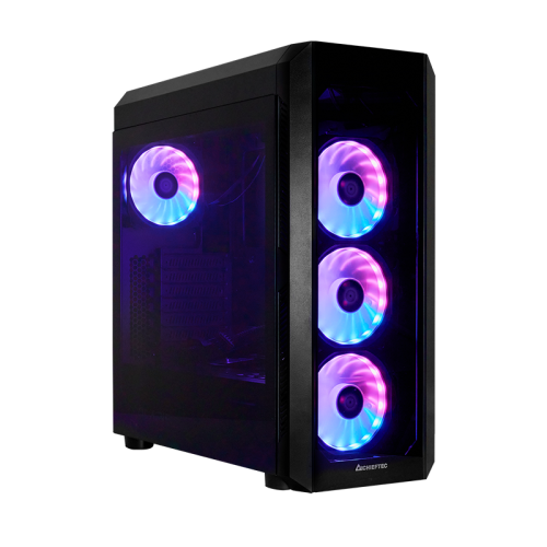 BOITIER CHIEFTEC MIDI SCORPION III GLASS 4X A-RGB FAN