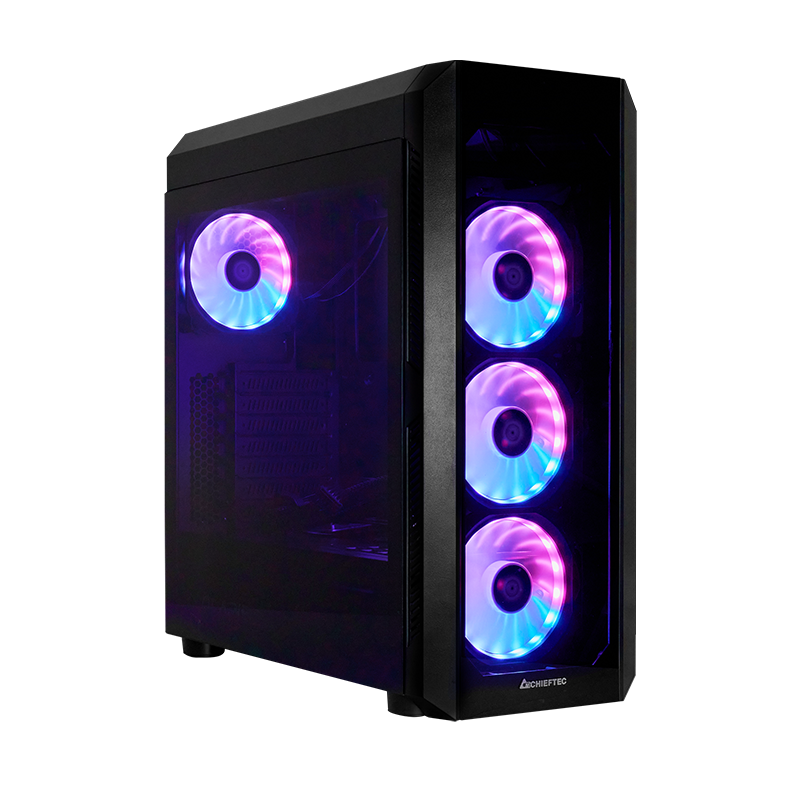 BOITIER CHIEFTEC MIDI SCORPION III GLASS 4X A-RGB FAN
