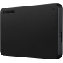 Disque Dur Externe Toshiba 2,5 pouces 2To, design noir portable pour stockage de grande capacité