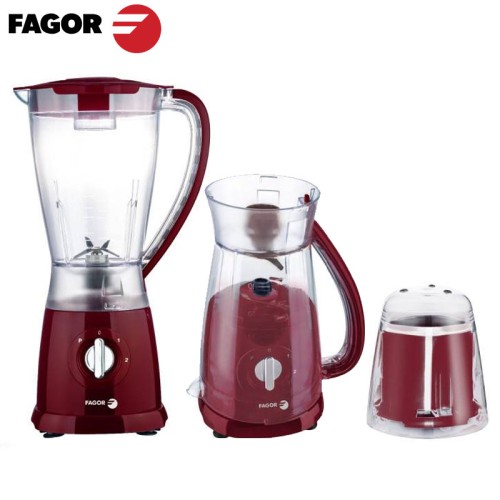 BLENDER FAGOR FG888 AVEC MINI HACHOIR 500W - ROUGE