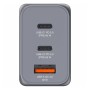 Chargeur mural GaN 65 W 3 ports l 2 x USB-C 65 W / 1x USB-A