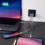 Chargeur mural GaN 65 W 3 ports l 2 x USB-C 65 W / 1x USB-A