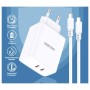 CHARGEUR KAKU KSC-923 DOUBLE SMART CHARGE TYPE-C PD40W l BLANC CHARGEUR KAKU KSC-923 DOUBLE SMART CHARGE TYPE-C PD40W l BLANC