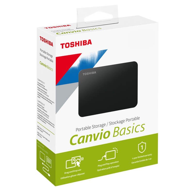 Disque Dur Externe Toshiba Canvio 2,5" 1To Noir au meilleur prix
