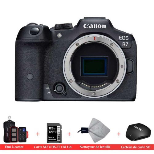 Appareil photo hybride Canon EOS R7 - Body + lexar kit Appareil photo hybride Canon EOS R7 - Body + lexar kit