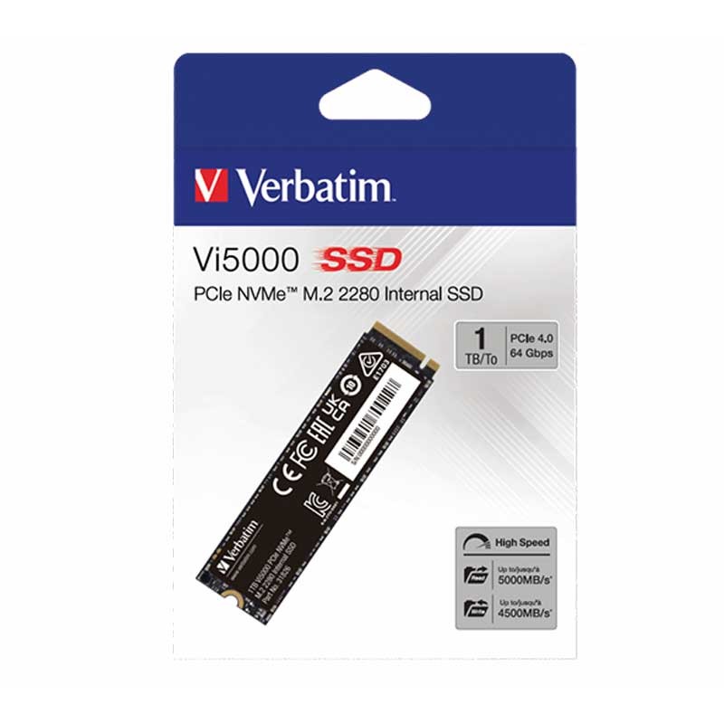 Disque Dur Interne Verbatim 1To SSD NVMe Vi5000 ( 031826 )