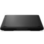 pc portable ideapad gaming 3 15ach6 r5 16go 512g ssd rtx 2050 82K202B6FG top side  view noir